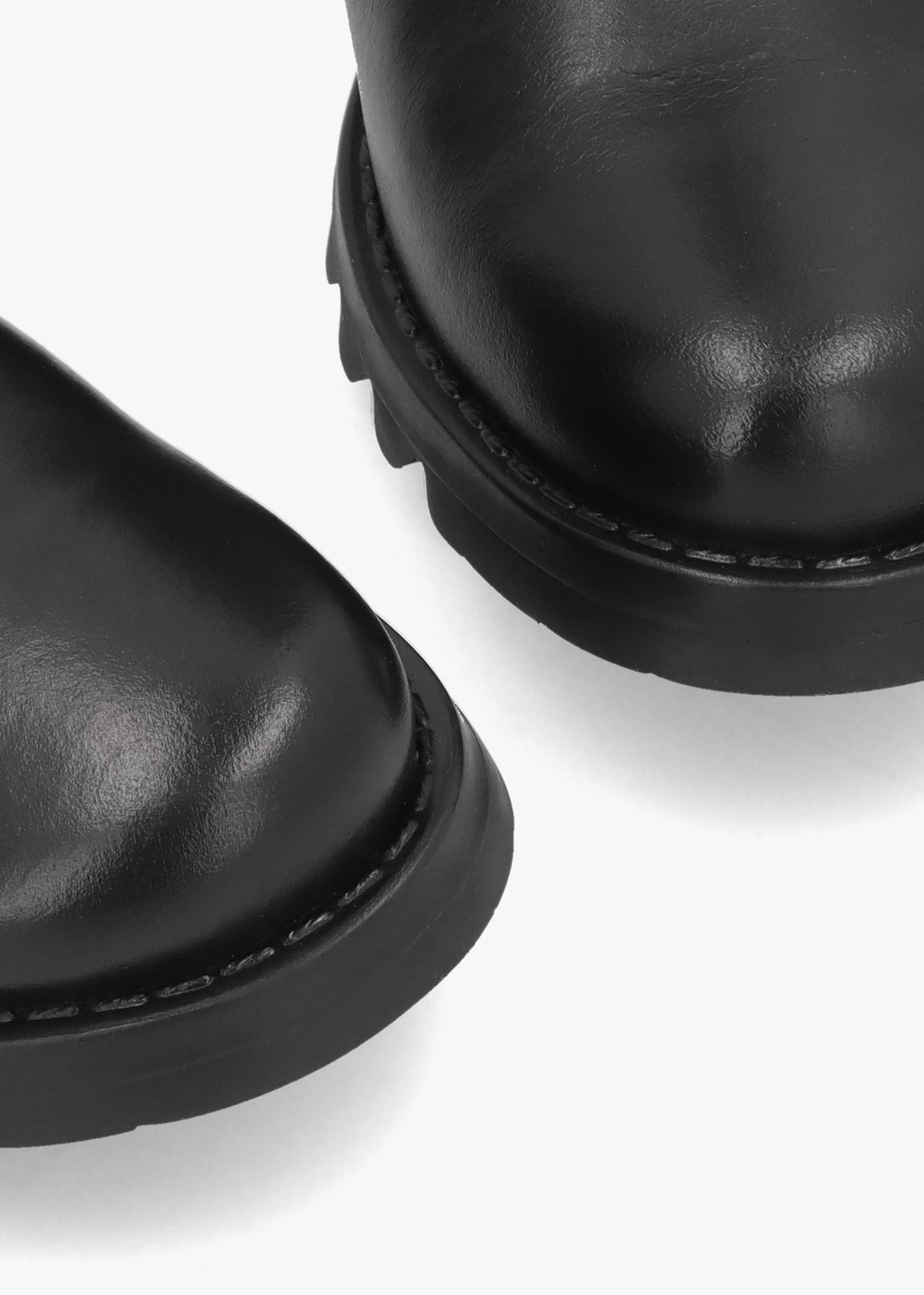 Soch Black Leather Biker Boots