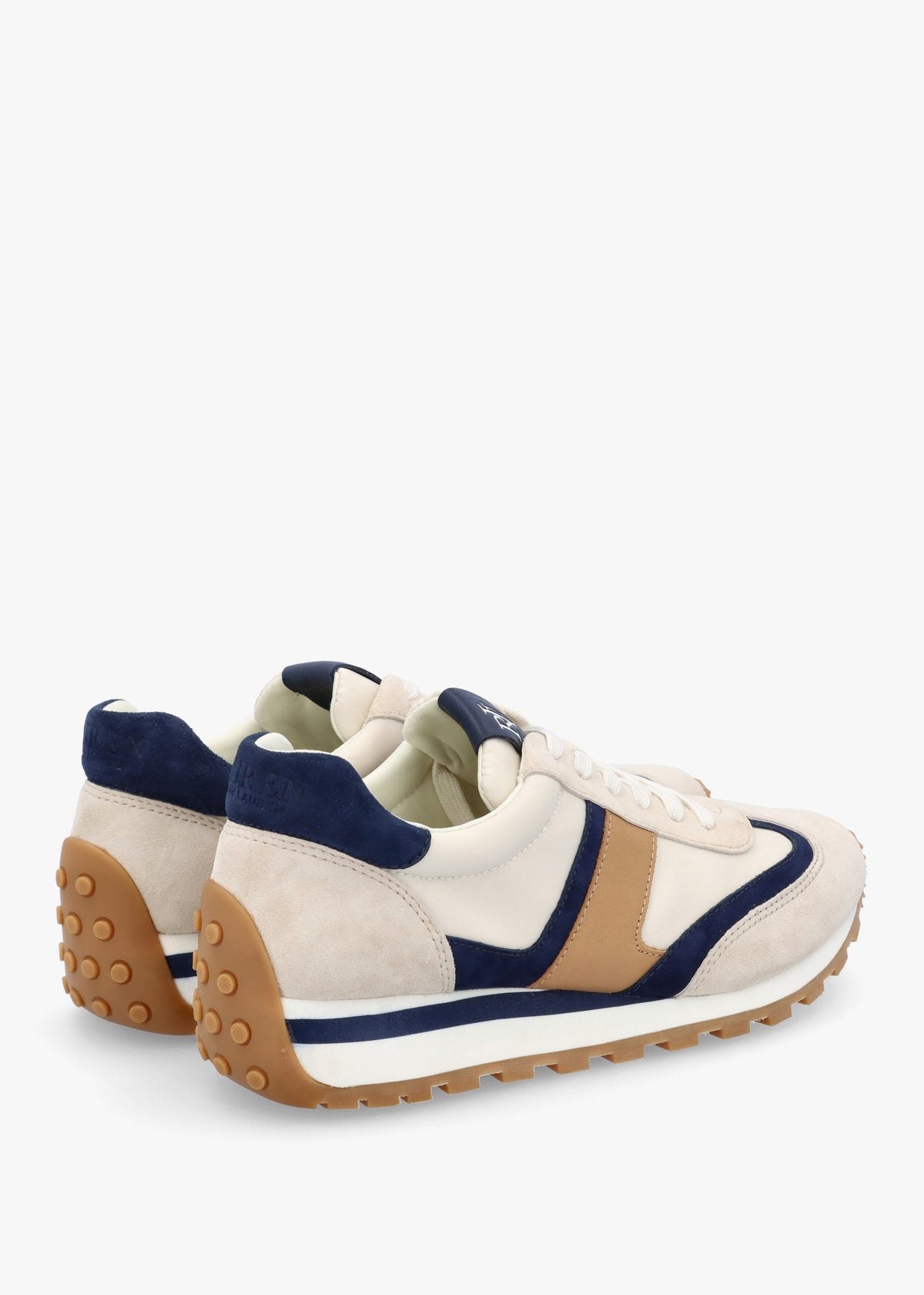 Dani White Sand Navy Multi Suede Trainers