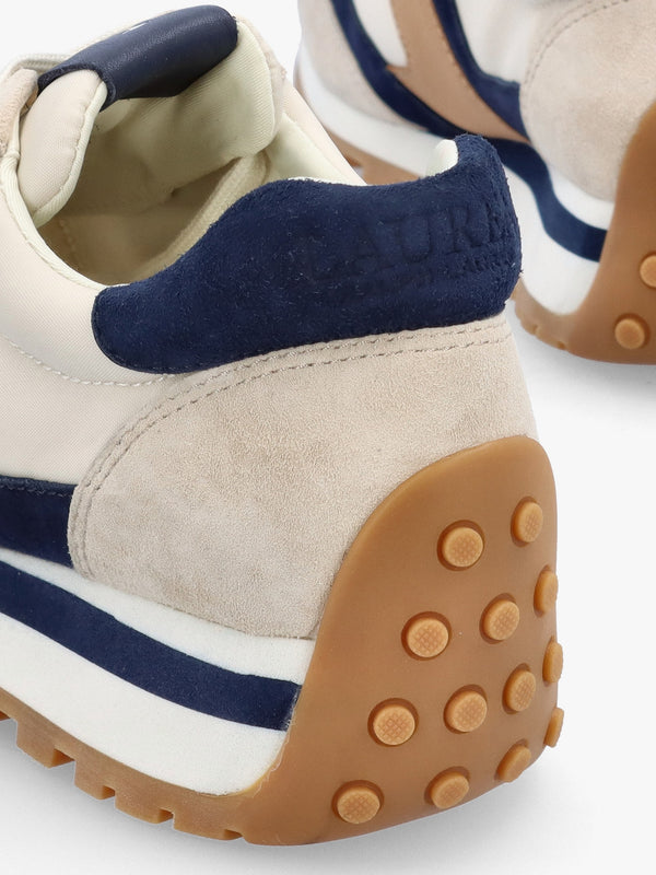 Dani White Sand Navy Multi Suede Trainers