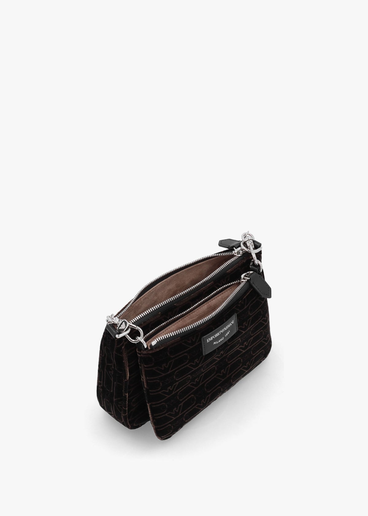 Mini Black Velluto Monogram Evening Pouch Bag