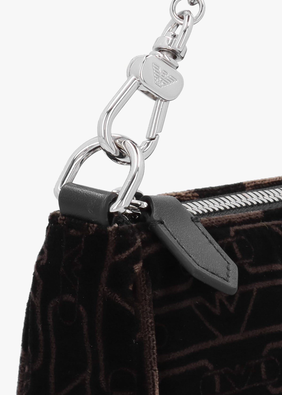 Mini Black Velluto Monogram Evening Pouch Bag