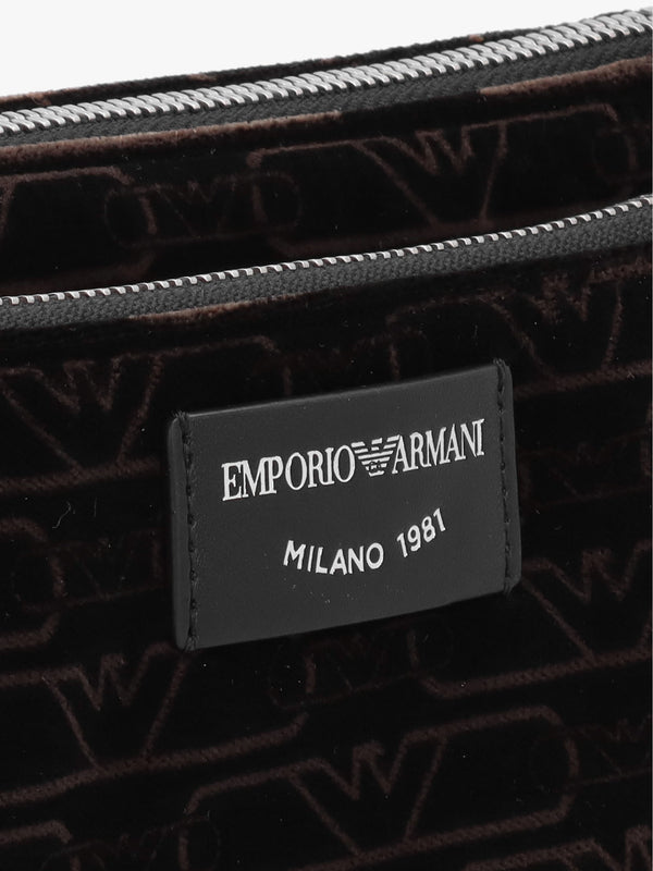 Mini Black Velluto Monogram Evening Pouch Bag