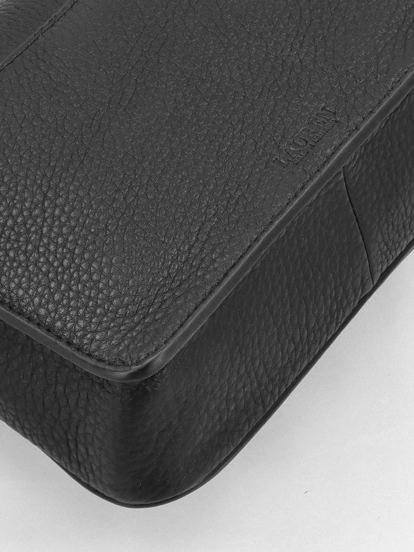 Small Bradley Convertible Black Pebbled Leather Shoulder Bag