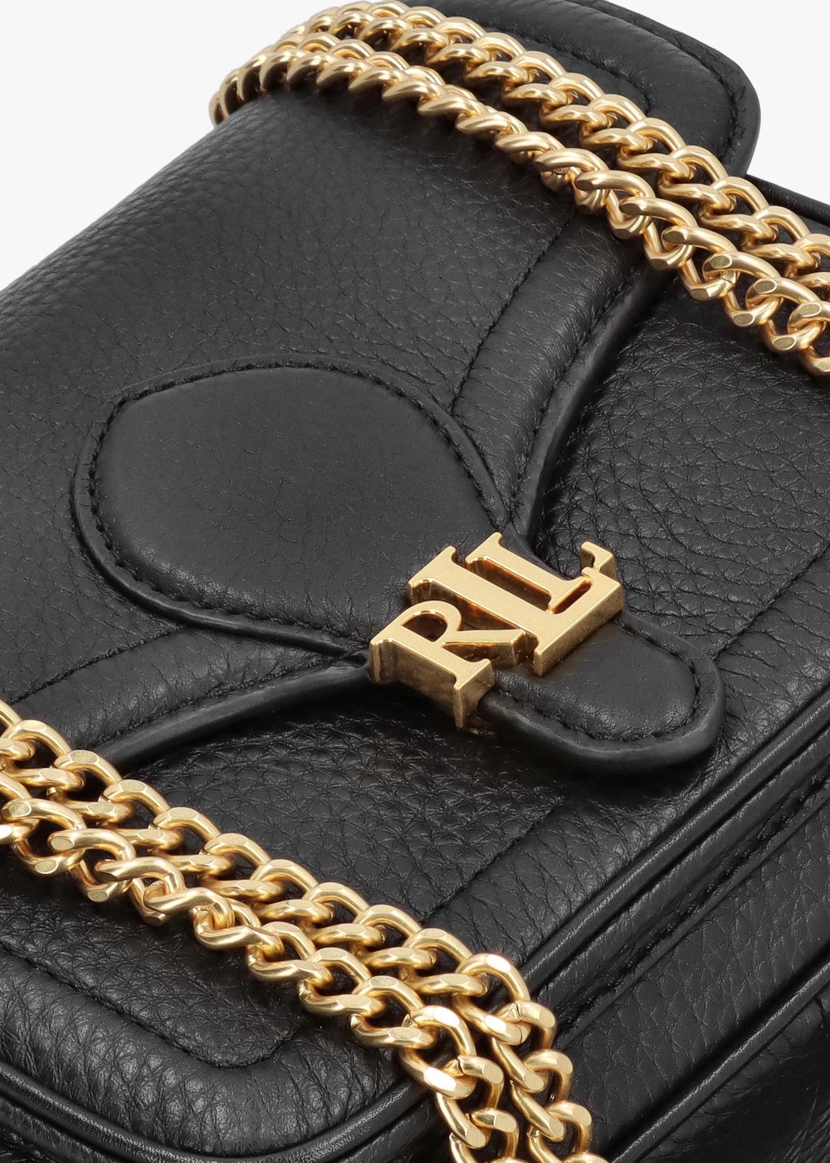 Small Bradley Convertible Black Pebbled Leather Shoulder Bag