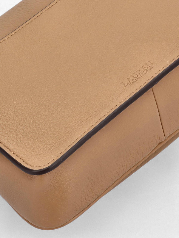 Small Bradley Convertible Camel Pebbled Leather Shoulder Bag