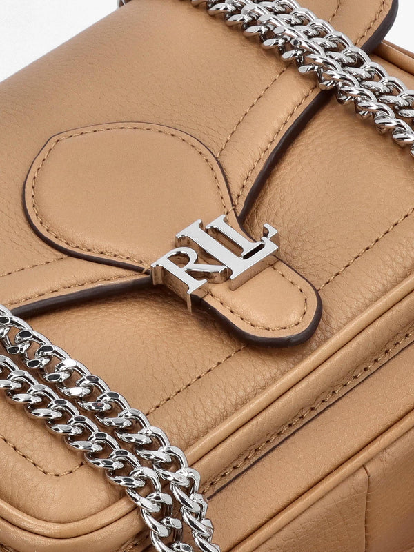 Small Bradley Convertible Camel Pebbled Leather Shoulder Bag