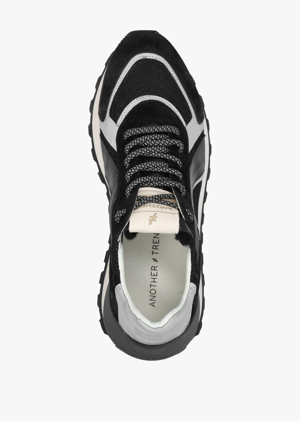 Lambert Black Suede & Mesh Chunky Trainers