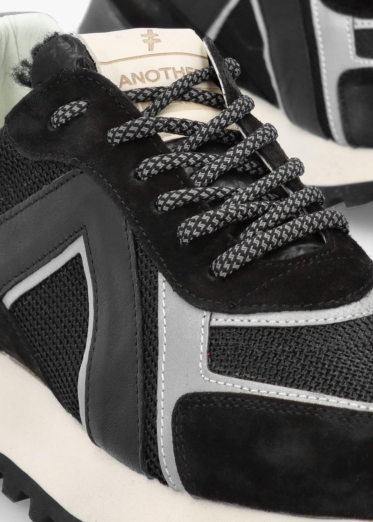 Lambert Black Suede & Mesh Chunky Trainers
