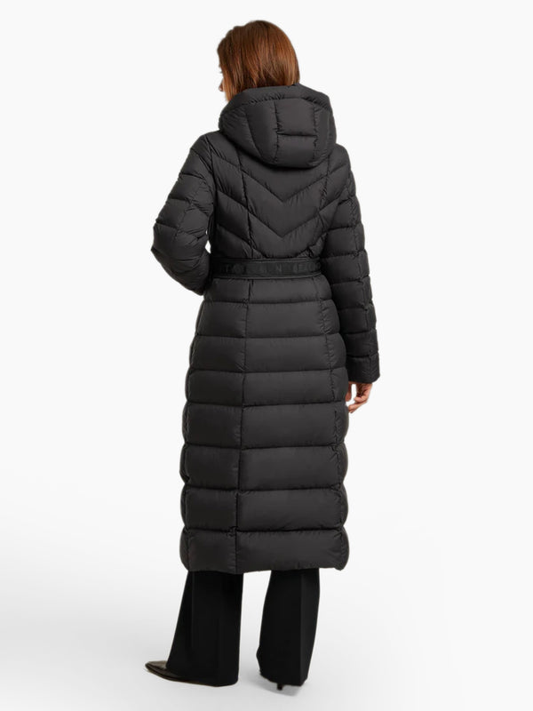Zahra Black Longline Puffa Coat