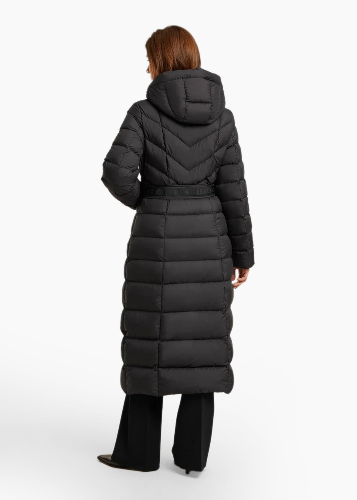 Zahra Black Longline Puffa Coat