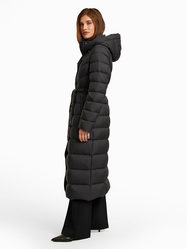 Zahra Black Longline Puffa Coat