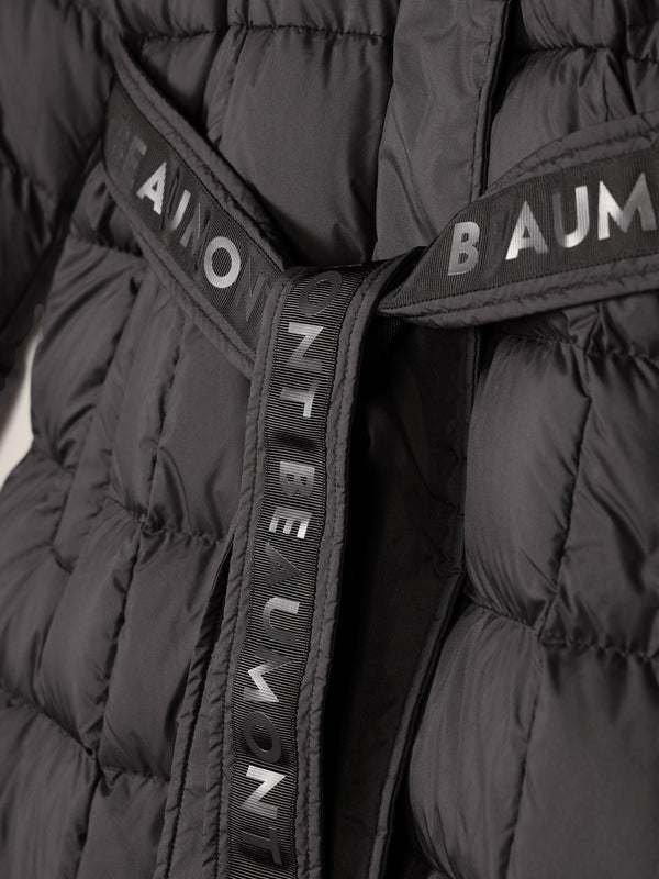 Zahra Black Longline Puffa Coat