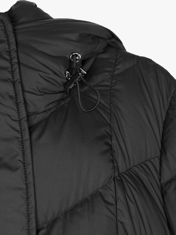 Zahra Black Longline Puffa Coat