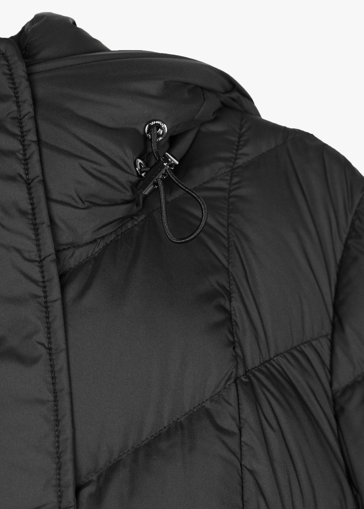 Zahra Black Longline Puffa Coat