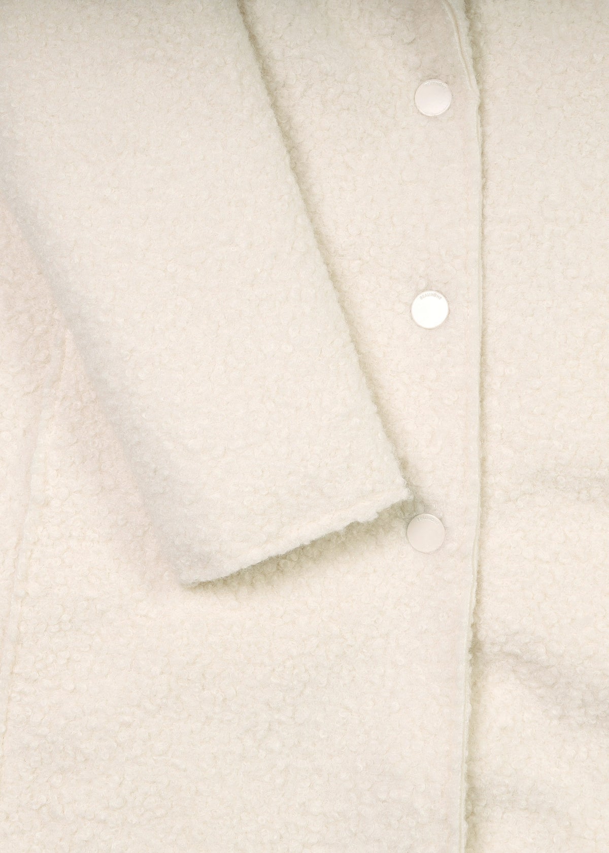 Tara Off White Bouclé Blazer Coat