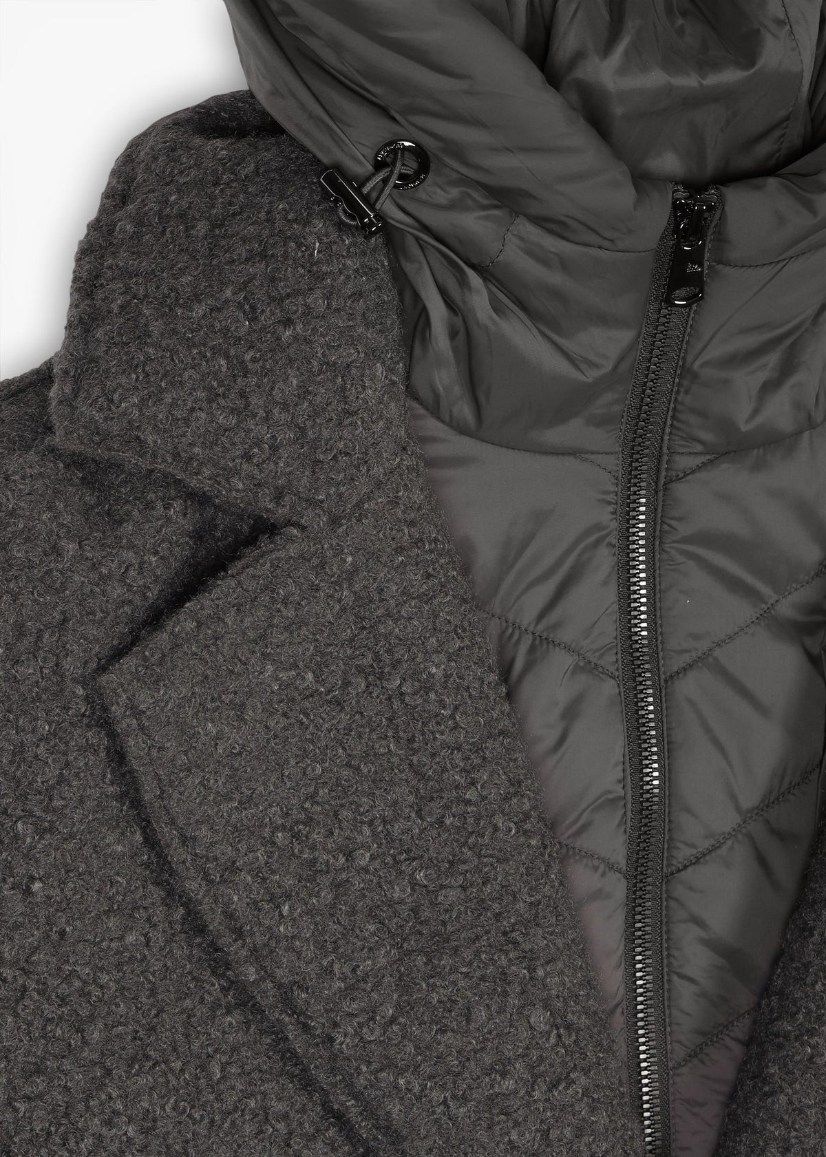 Tara Grey Bouclé Blazer Coat