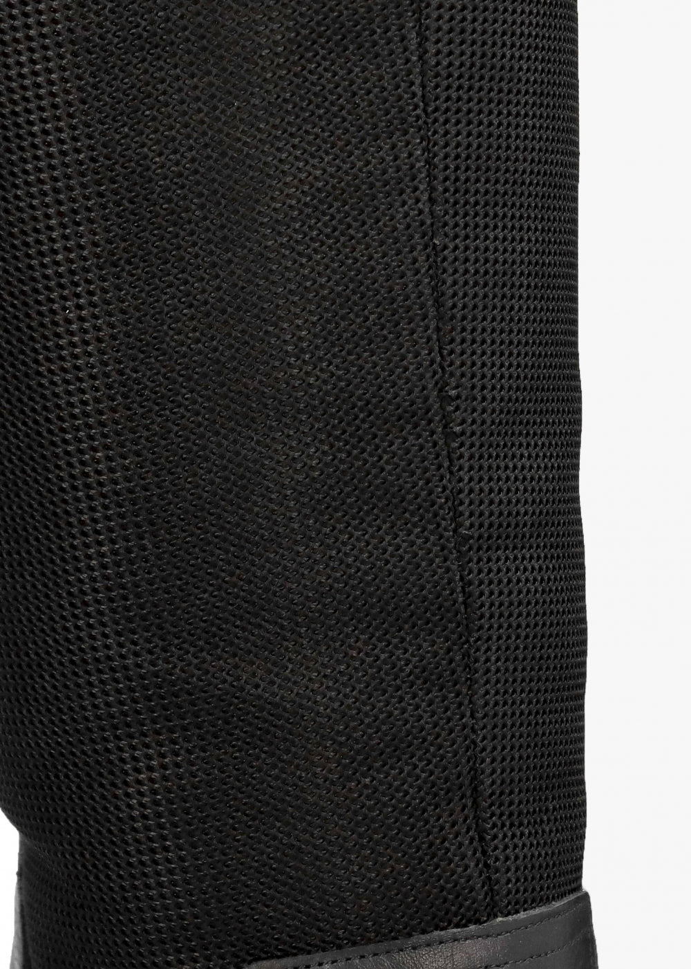 Bliny Black Leather Block Heel Knee Boots