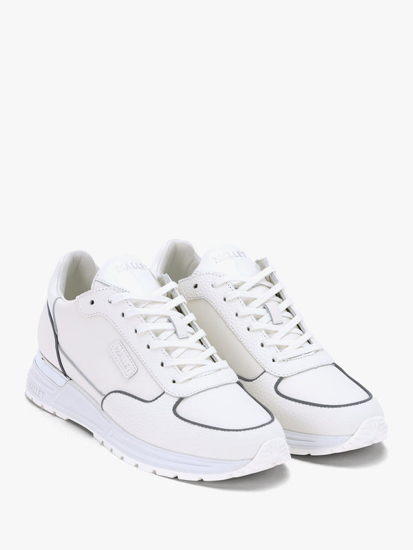 Men’s Popham Lite White & Silver Trainers