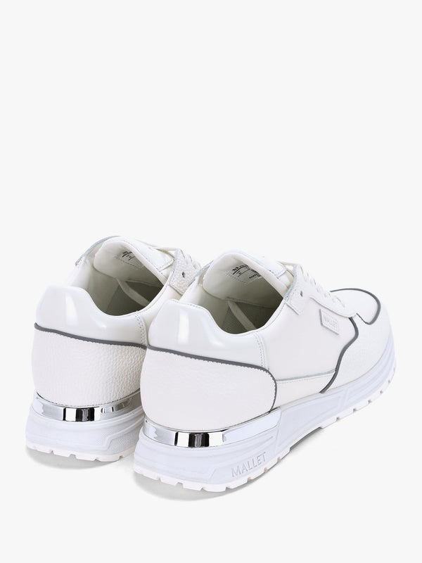 Men’s Popham Lite White & Silver Trainers