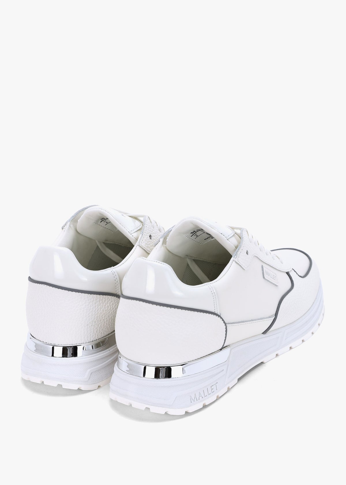 Men’s Popham Lite White & Silver Trainers