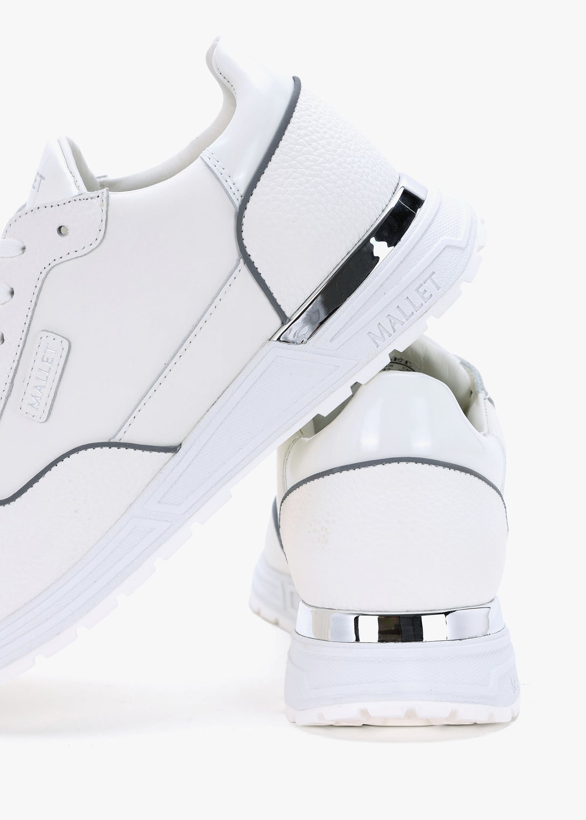 Men’s Popham Lite White & Silver Trainers