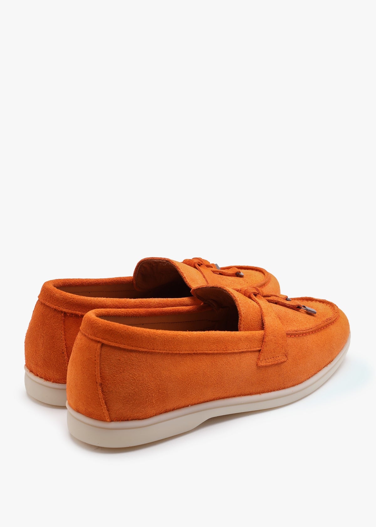 Siani Orange Suede Loafers