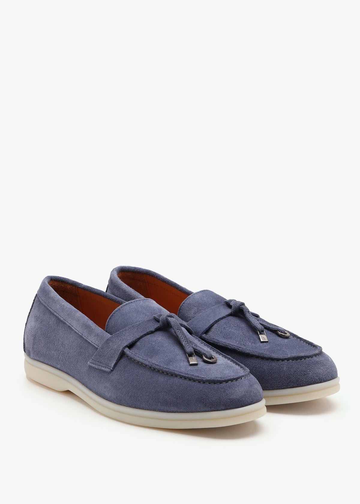Siani Blue Suede Loafers