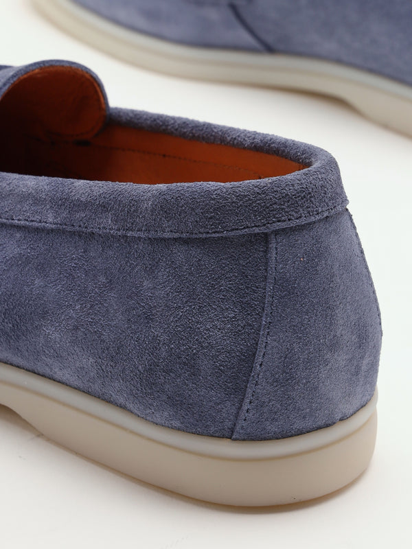 Siani Blue Suede Loafers