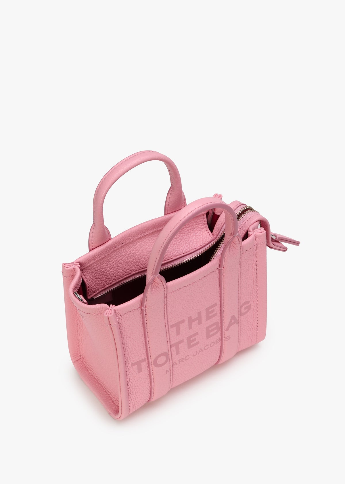 The Leather Ribbon Pink Cross-Body Tote Bag