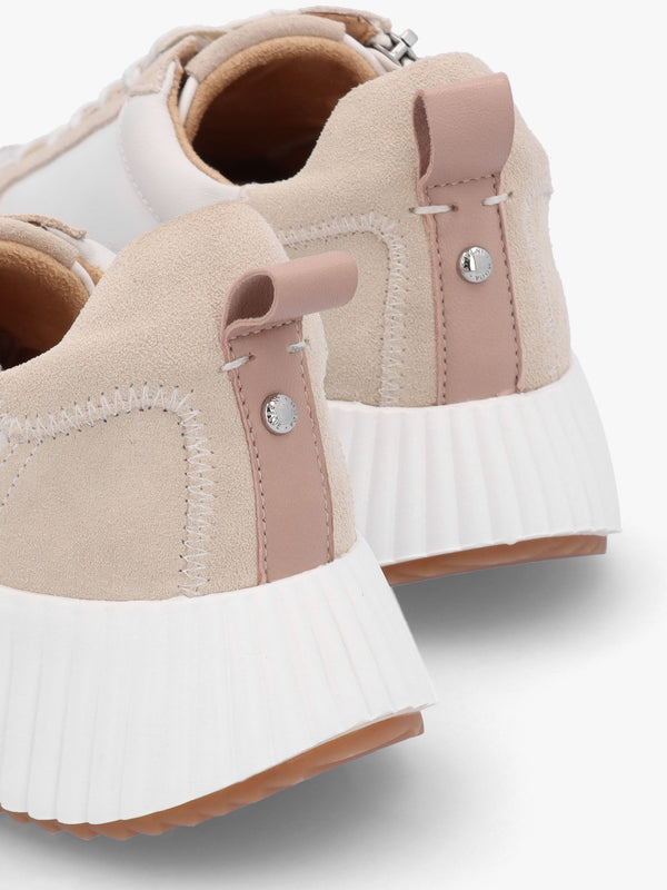 Bouville Off White Leather & Suede Chunky Trainers