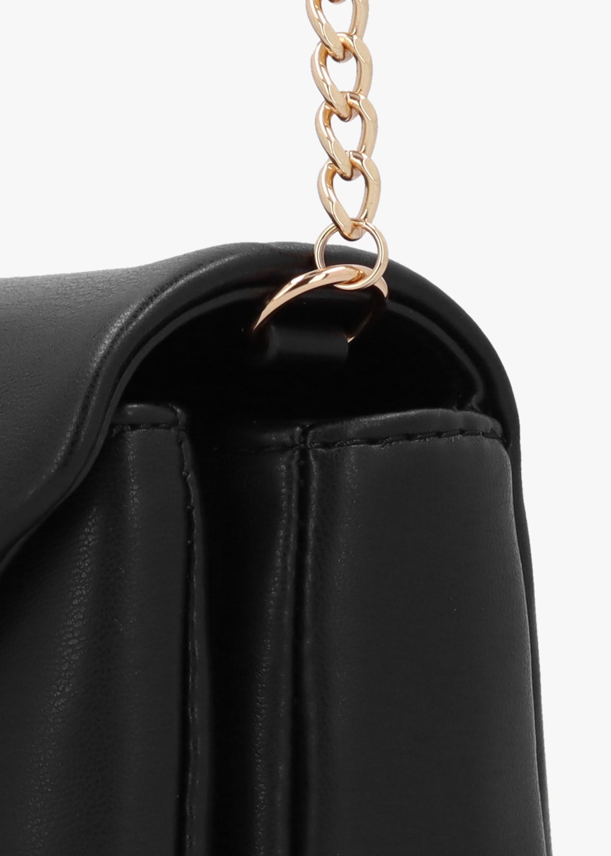 Envelope Black Shoulder Bag