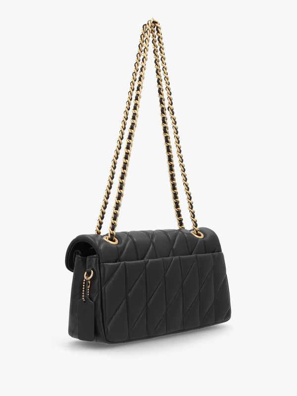 Tabby Quilted 26 Black Leather Shoulder Bag