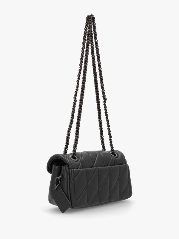 Tabby 20 Quilted Black Leather Shoulder Bag