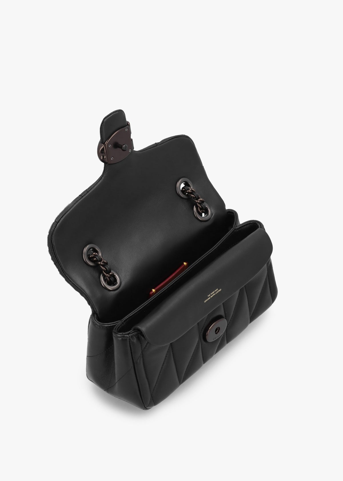 Tabby 20 Quilted Black Leather Shoulder Bag