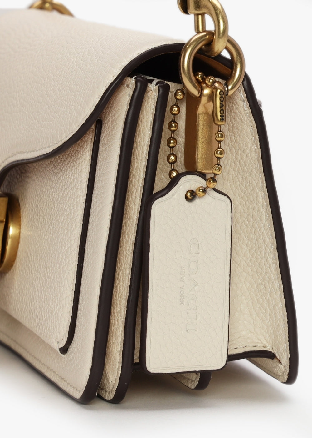 Tabby 20 Chalk Leather Shoulder Bag