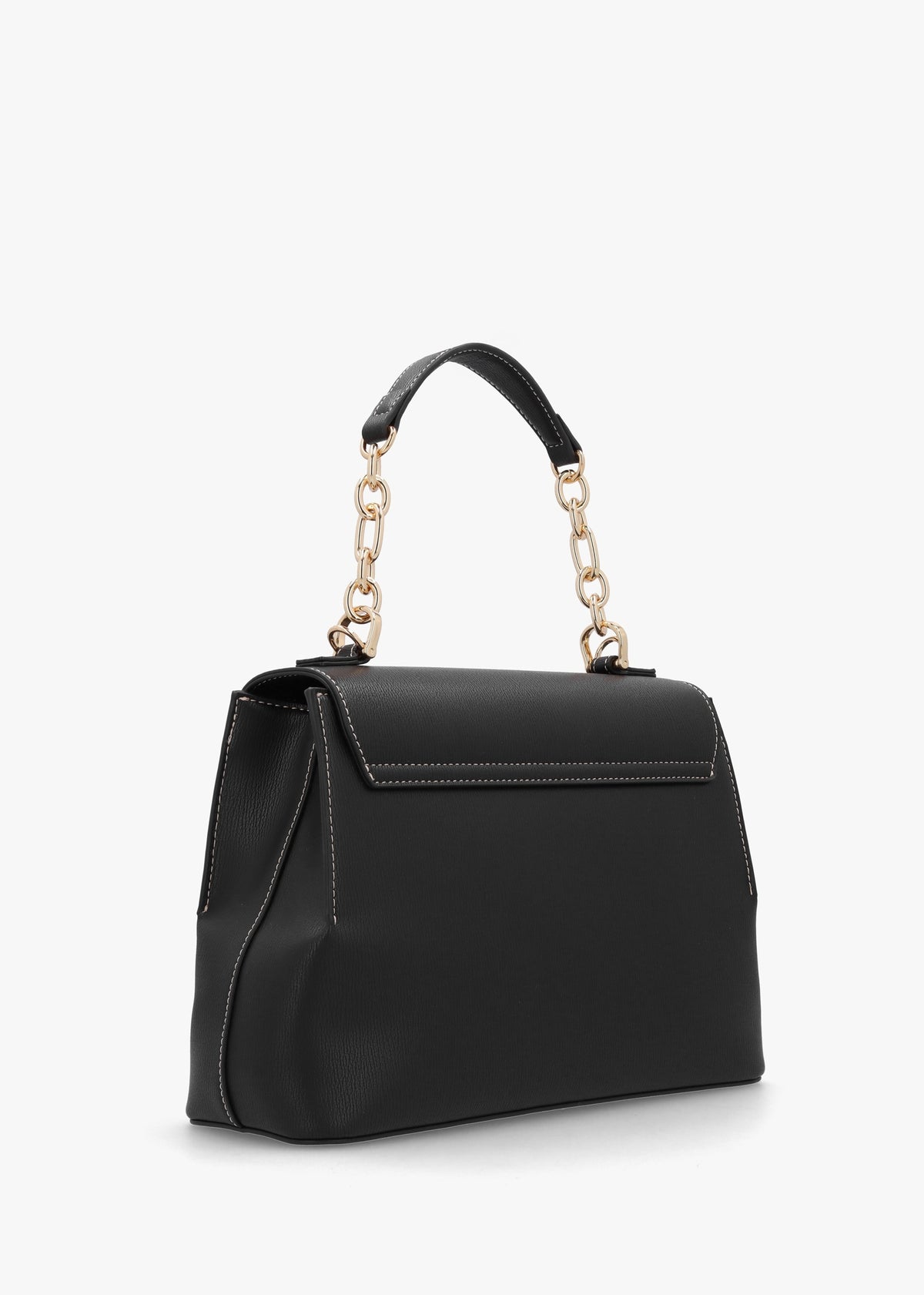 Infinity Love Black Front Flap Shoulder Bag