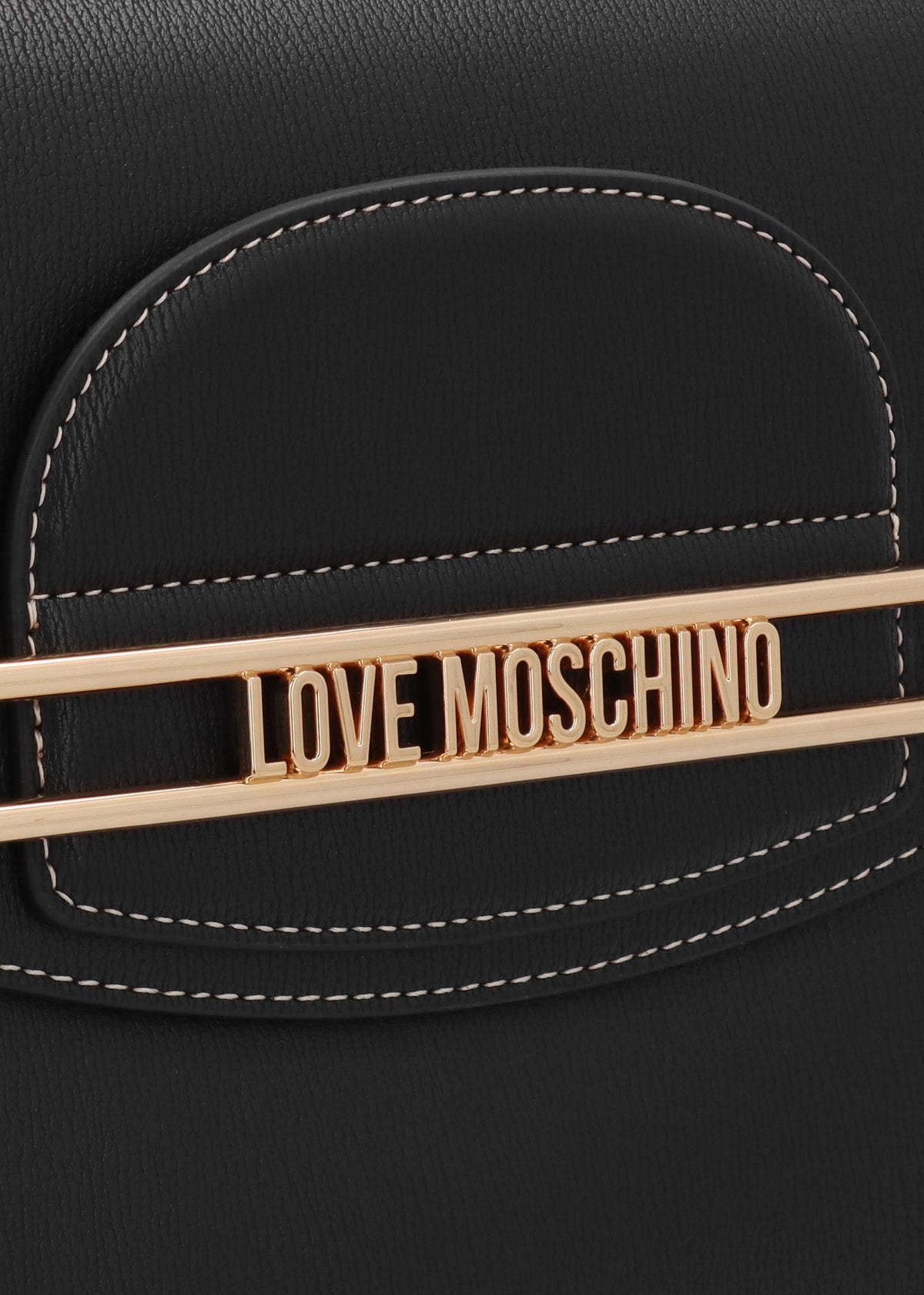 Infinity Love Black Front Flap Shoulder Bag