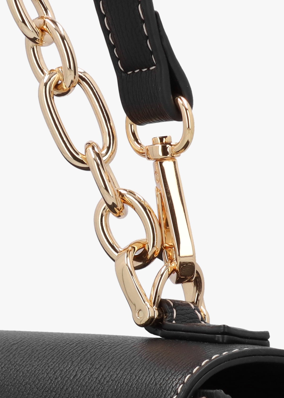 Infinity Love Black Front Flap Shoulder Bag