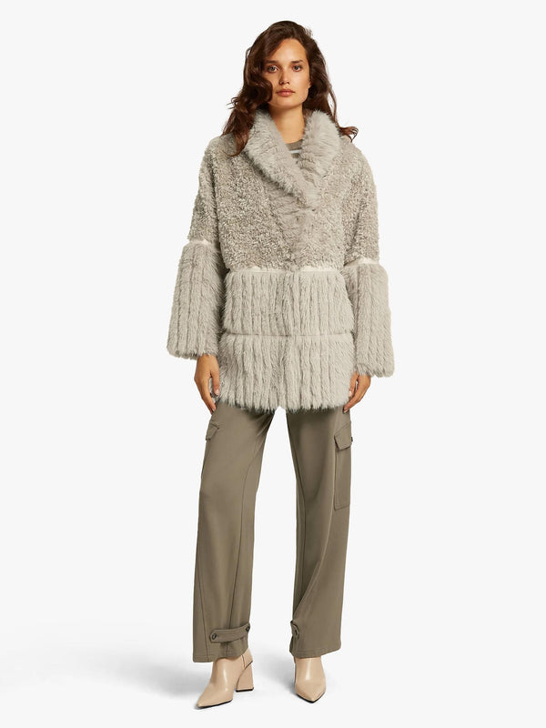 Kaia Kit Recycled Faux Fur Oversized Coat