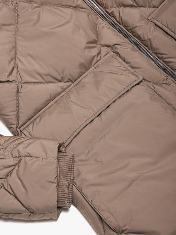 Luke Fungi Diamond Quilt Puffa Coat
