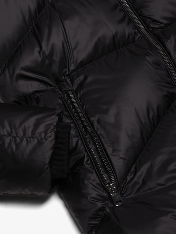 Noel Black Longline Puffa Coat