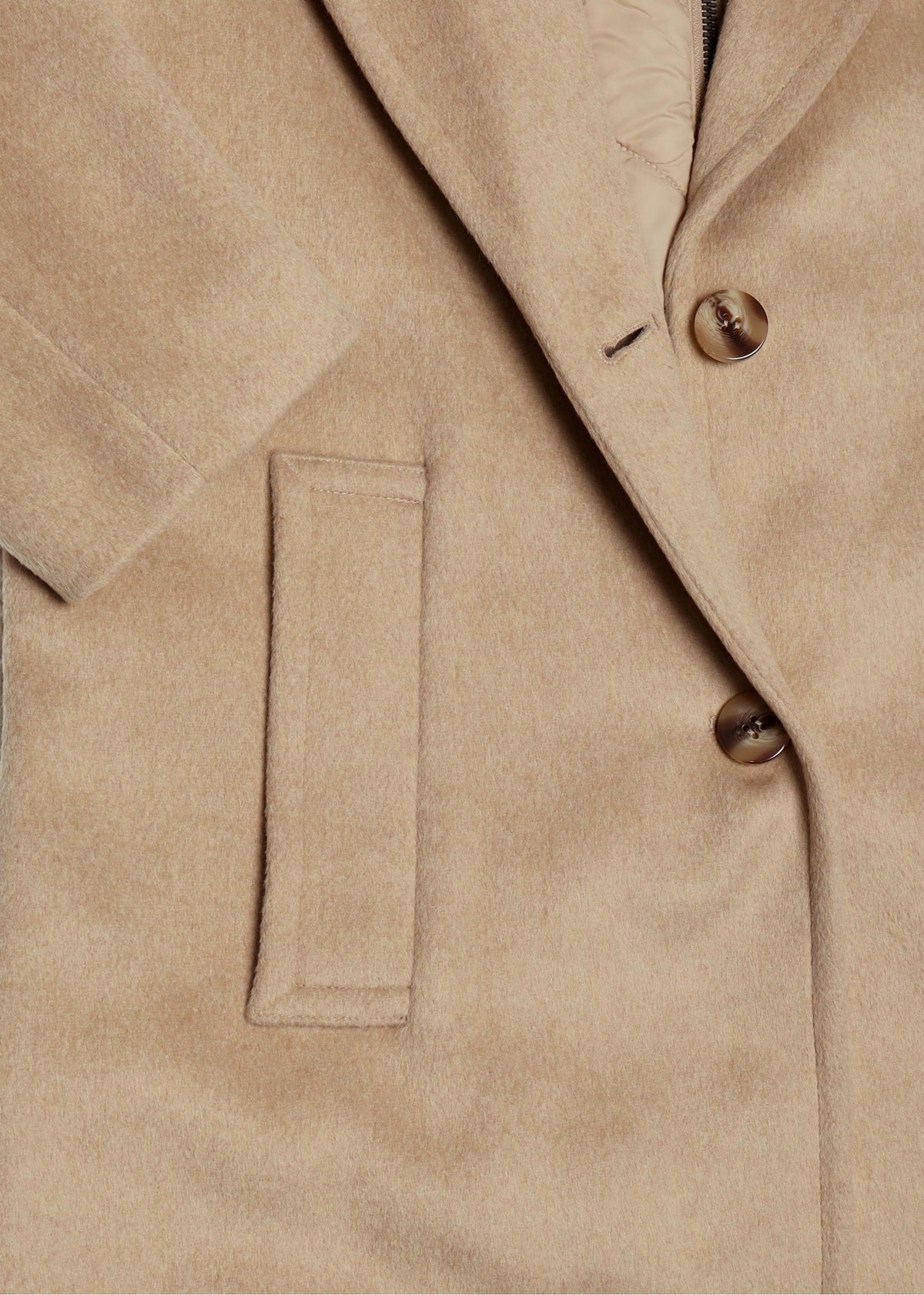 Skylar Sand Heather Wool Blazer Coat