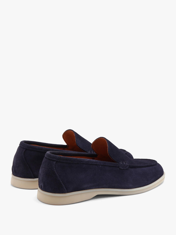 Men’s Soro Navy Suede Loafers