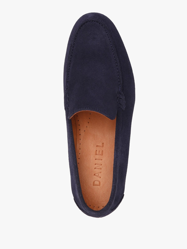 Men’s Soro Navy Suede Loafers