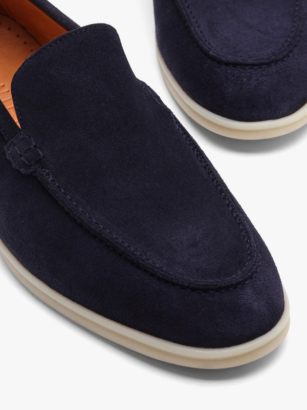 Men’s Soro Navy Suede Loafers