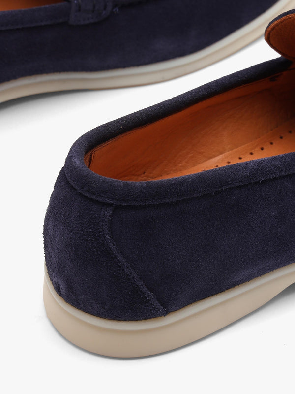Men’s Soro Navy Suede Loafers