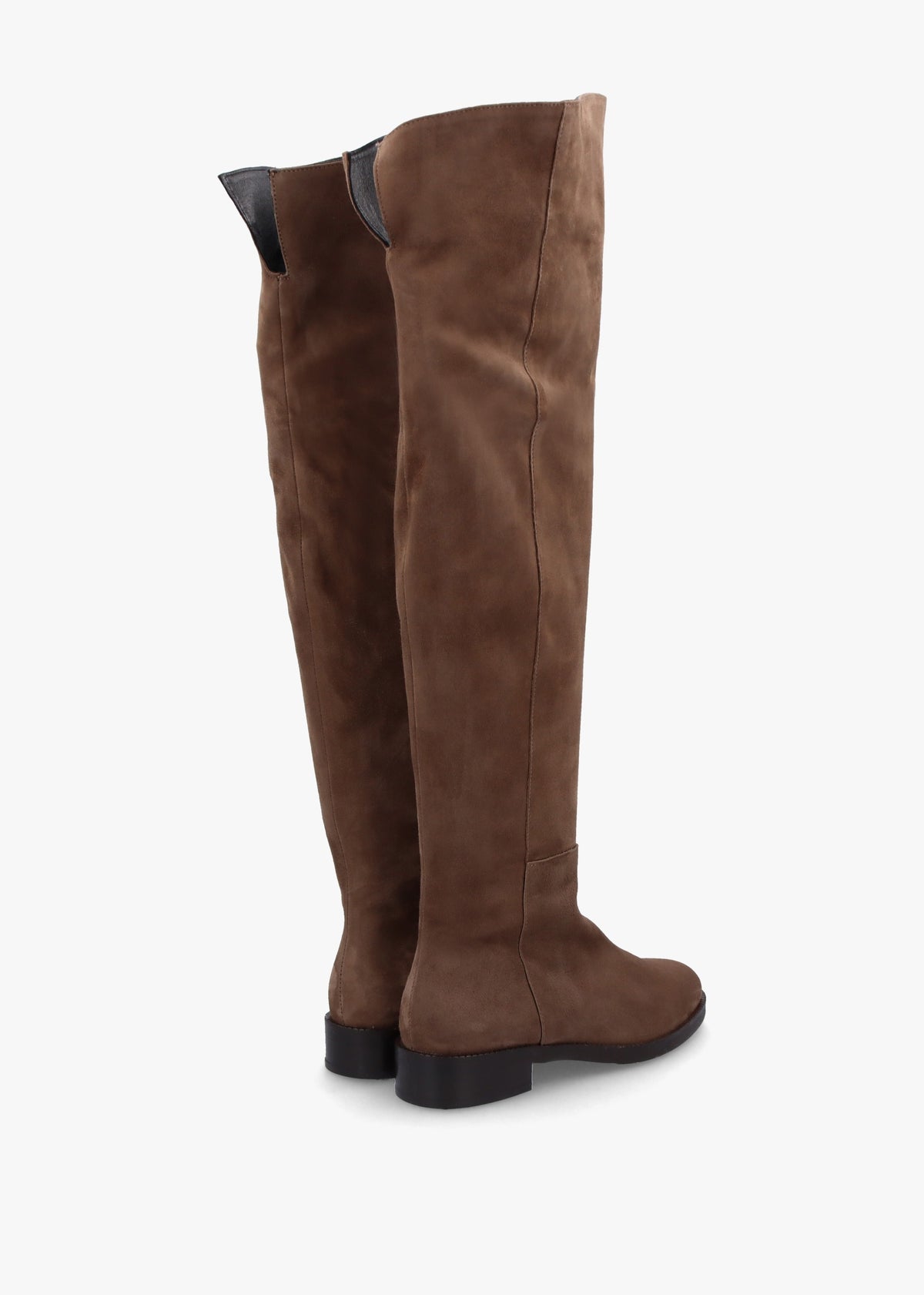 Giselle Taupe Suede Over The Knee Boots