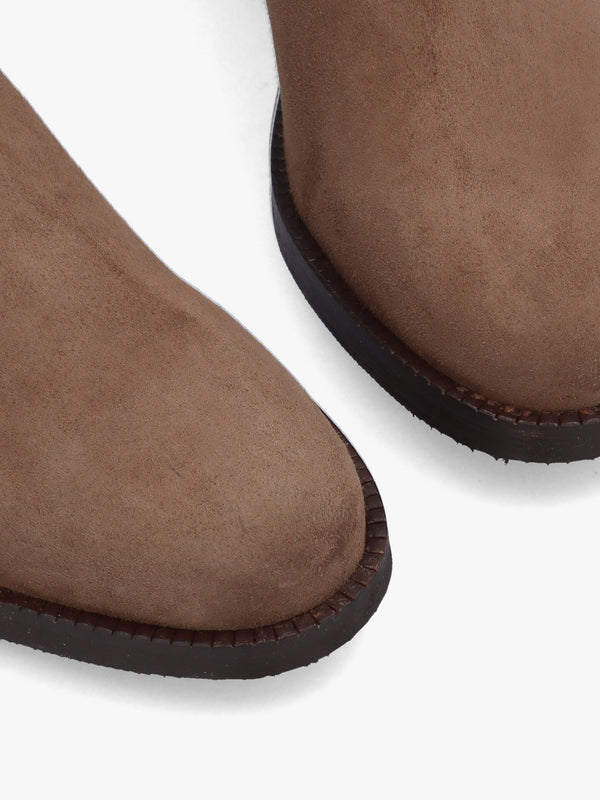 Giselle Taupe Suede Over The Knee Boots