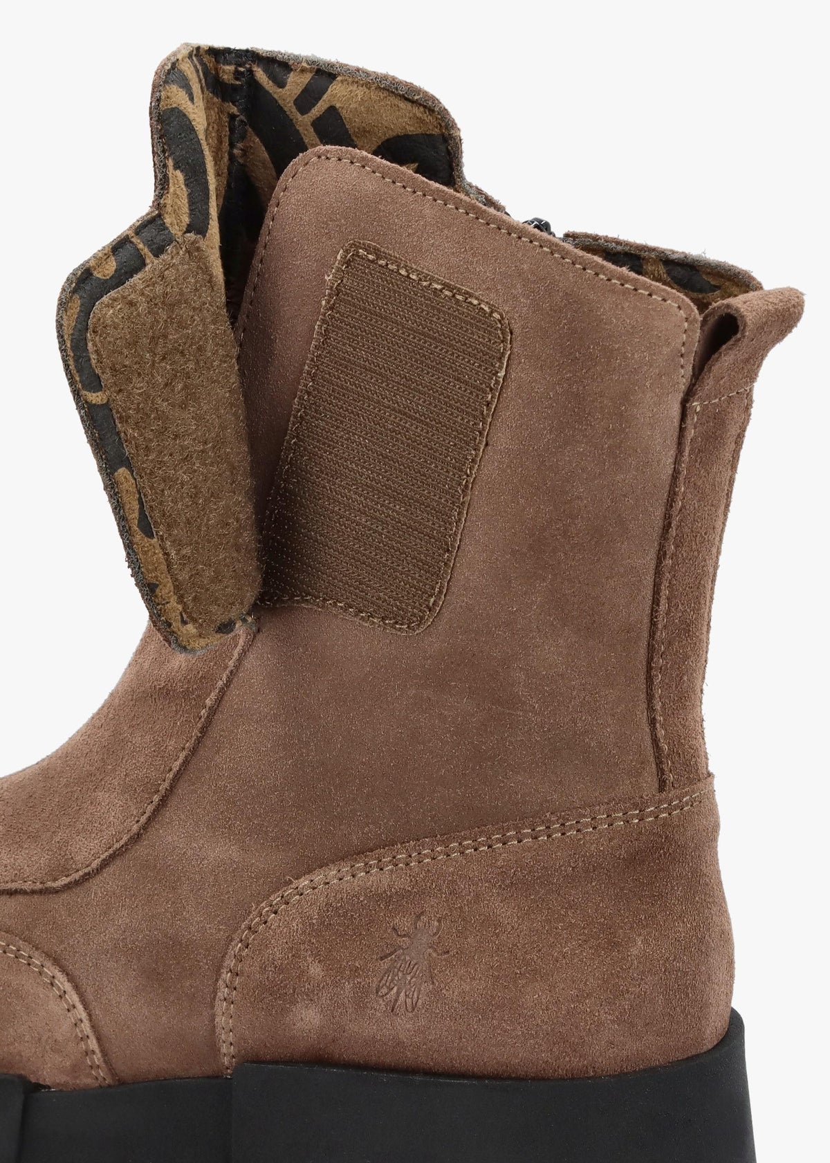 Egli Taupe Suede Block Heel Chunky Ankle Boots