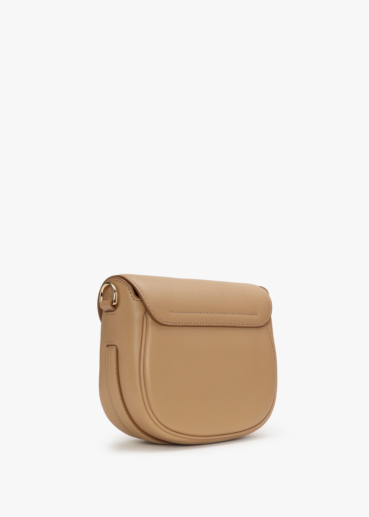 The Covered J Marc Camel Leather Saddle Bag